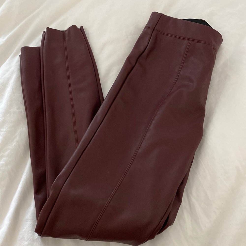 Top shop faux leather leggings